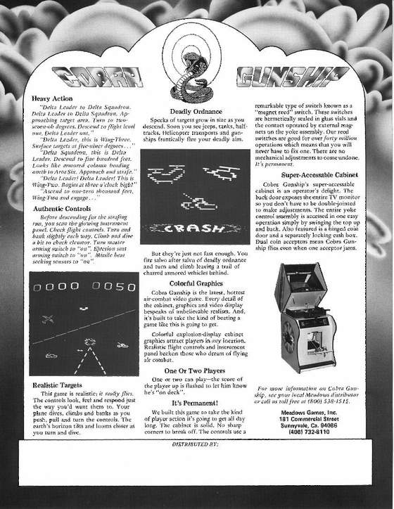 Cobra Gunship Flyer: 2 Back